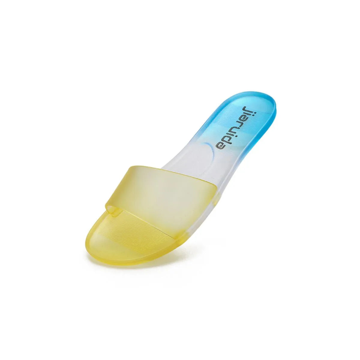 Open Toe Flats Slippers Yellow