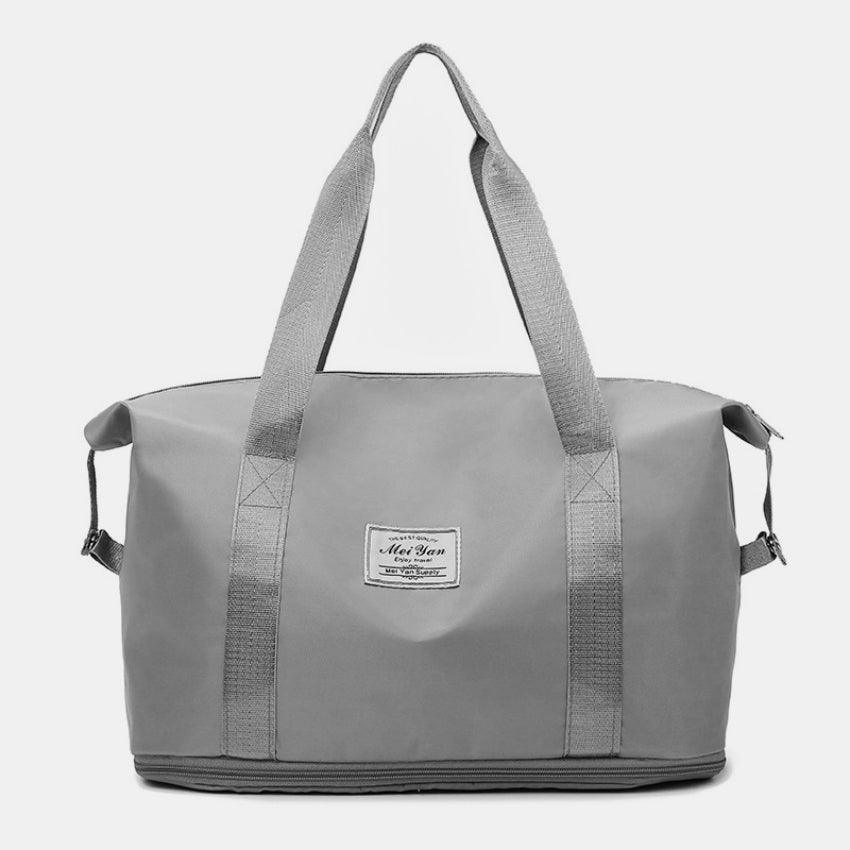 Oxford Cloth Oversize Travel Bag Gray One Size