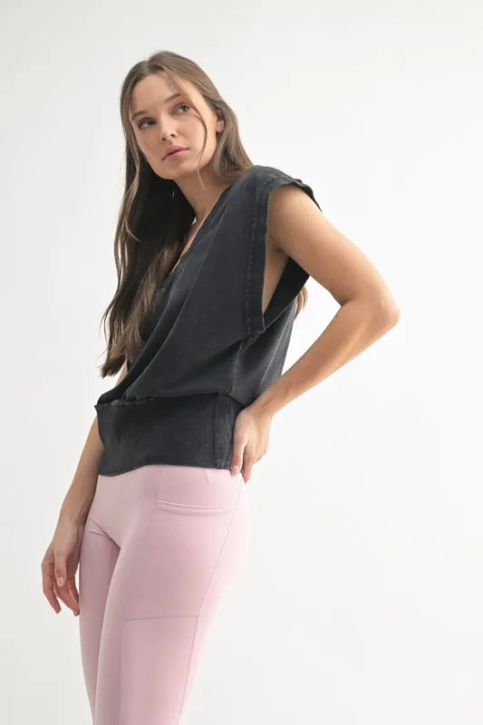 MONO B Vintage V-Neck Vest