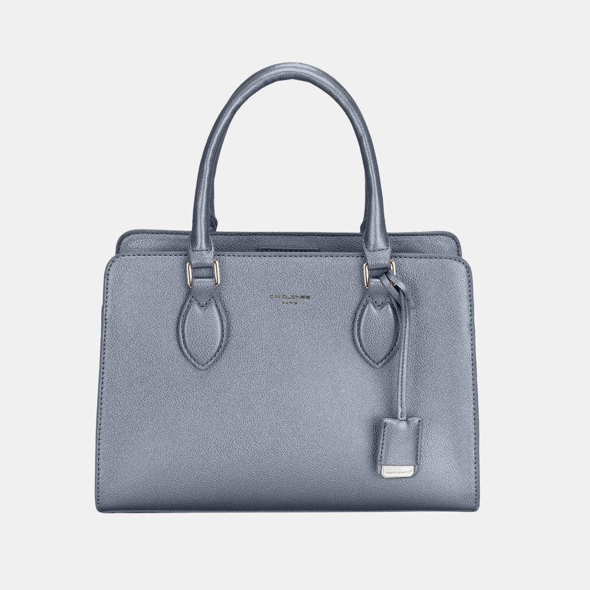 David Jones PU Leather Handbag Navy One Size