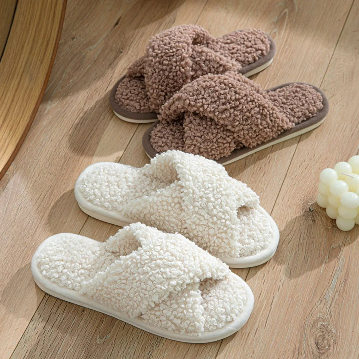Open Toe Platform Slippers
