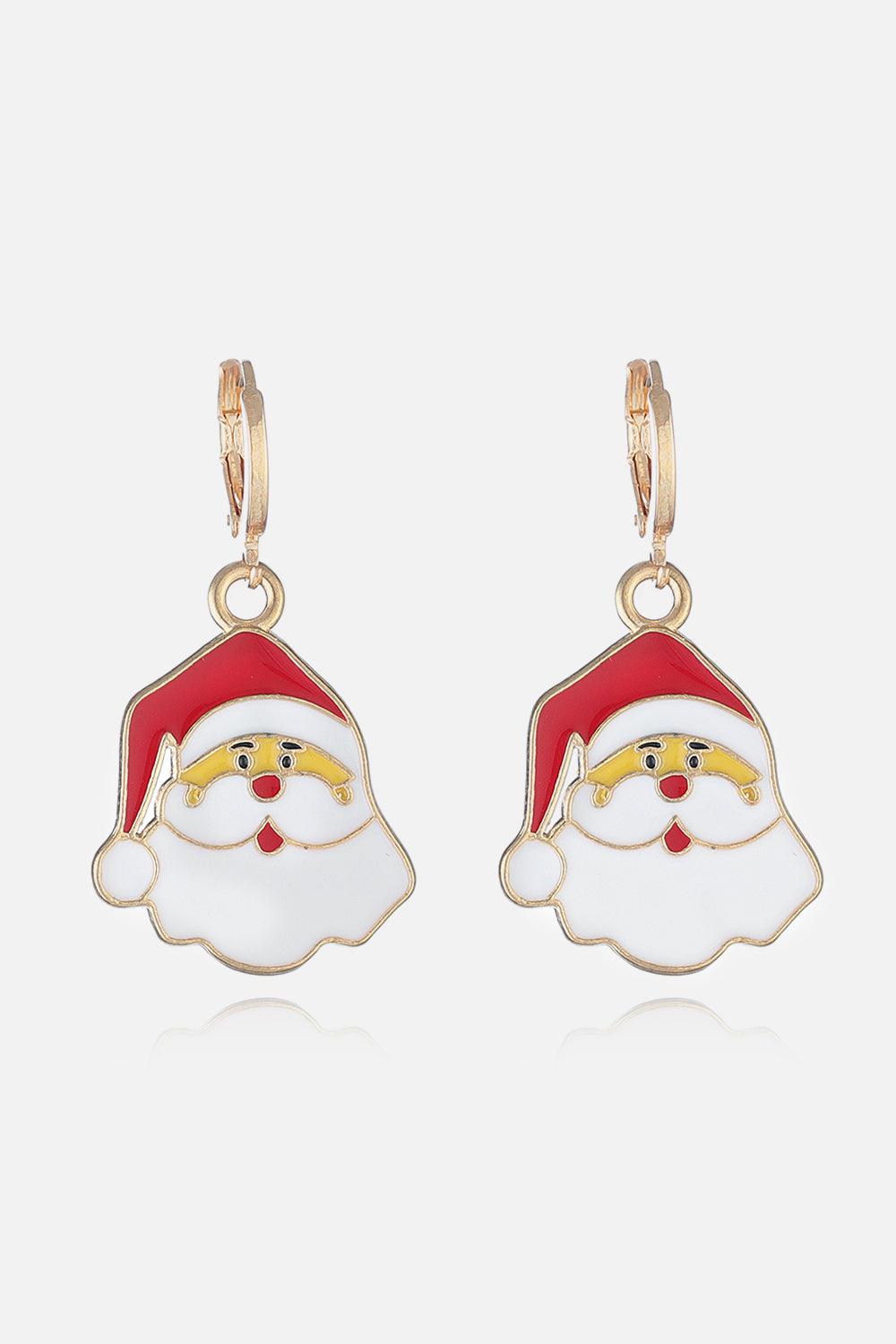 Christmas Theme Alloy Earrings Style A One Size