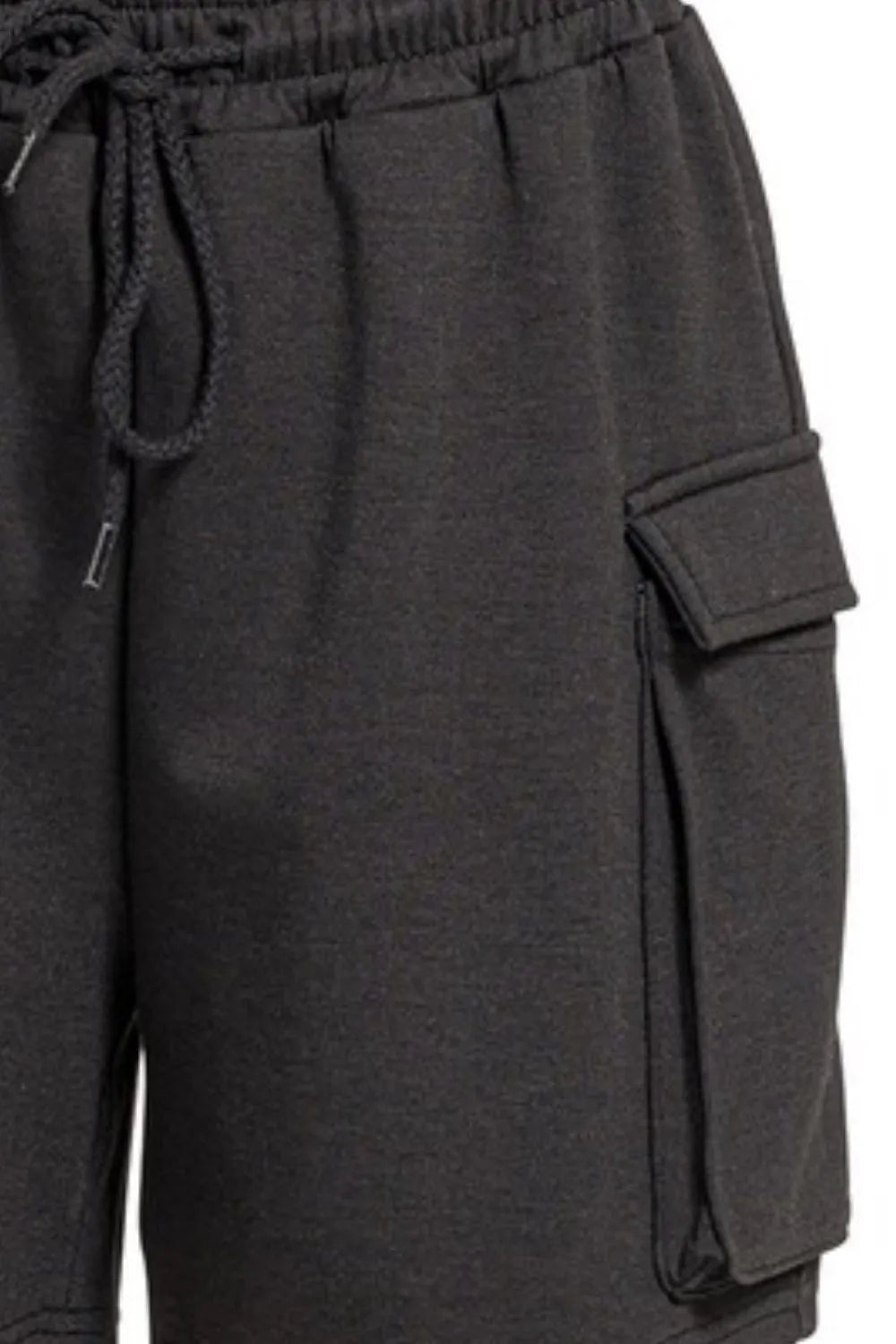 Zenana Scuba Thigh Pocket Shorts