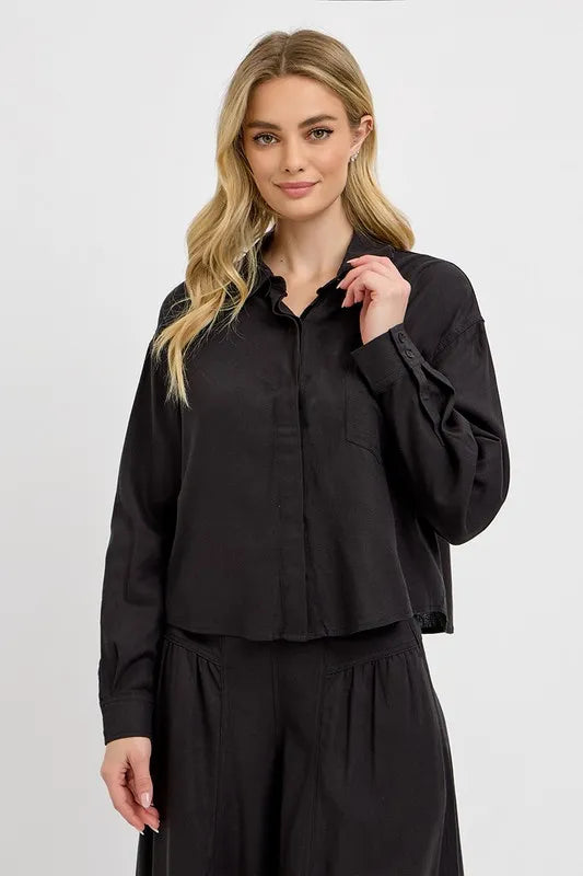 RISEN Button Down Long Sleeve Shirt