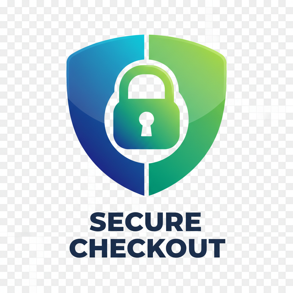 Generate image badge that represent the word "Secure Checkout"