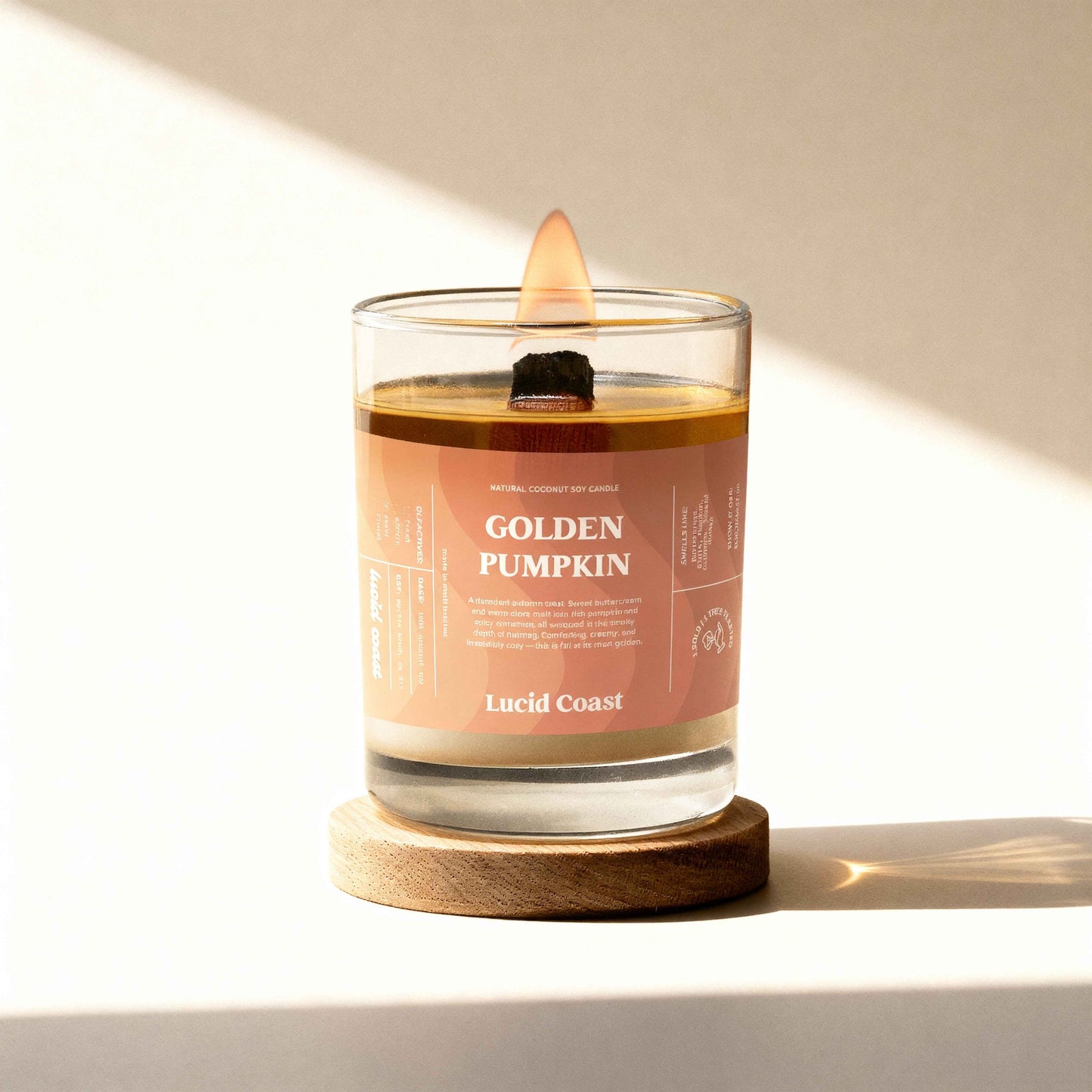 Golden Pumpkin Candle