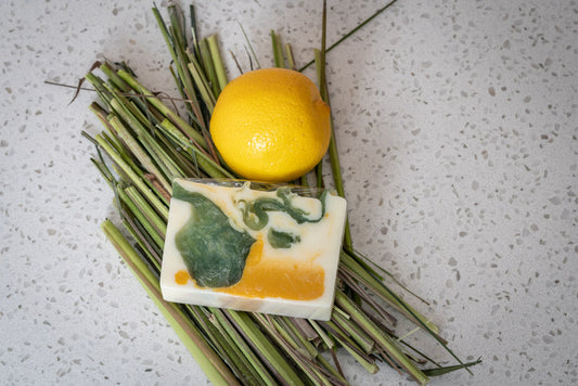 LEMONGRASS GOAT'S MILK SOAP SLICE 5 oz.