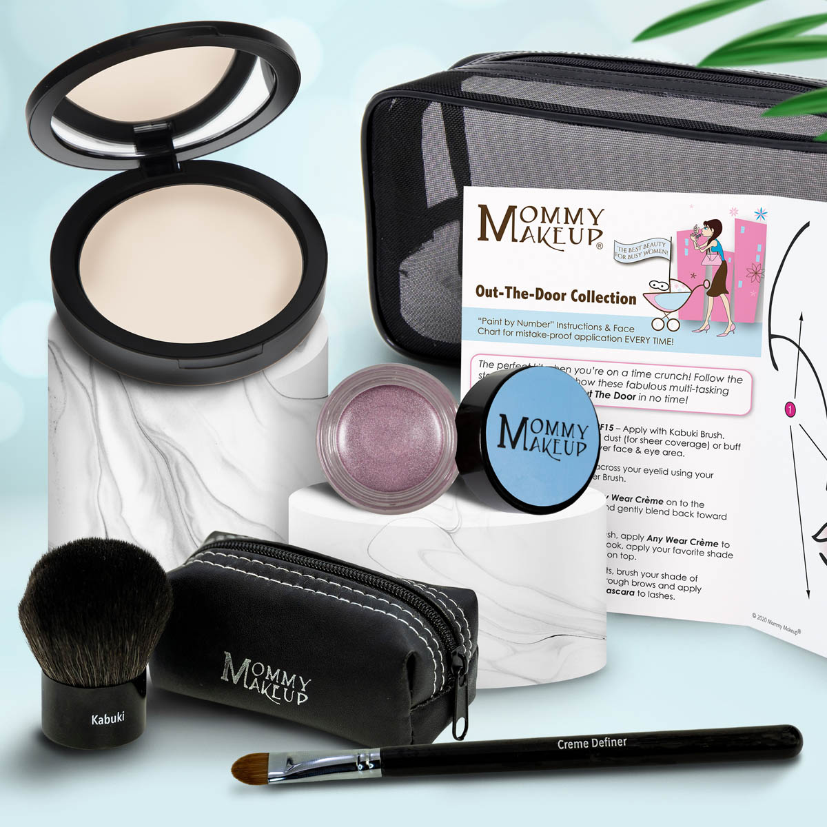 Out The Door Collection | Travel-friendly, Multi-tasking,Talc-free Makeup Set LULLABY (Light) - For porcelain to very fair complexions. Tends to burn easily ELSA - A pale shimmering lilac