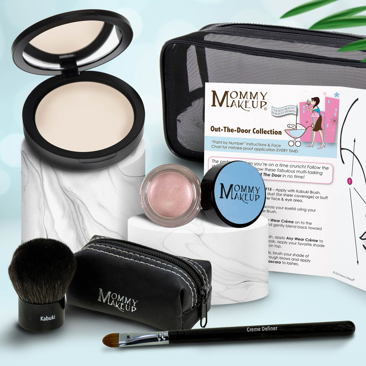 Out The Door Collection | Travel-friendly, Multi-tasking,Talc-free Makeup Set LULLABY (Light) - For porcelain to very fair complexions. Tends to burn easily PINK ICING - A Light Opalescent Pink