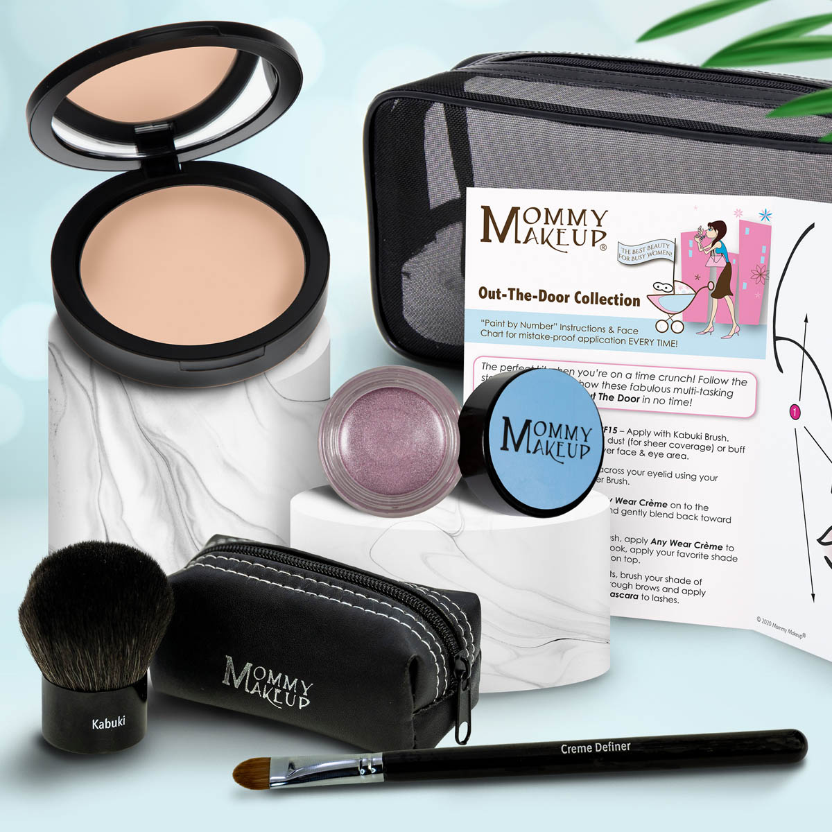 Out The Door Collection | Travel-friendly, Multi-tasking,Talc-free Makeup Set DUE DATE (Medium) - For medium complexions. Tans easily in the sun ELSA - A pale shimmering lilac