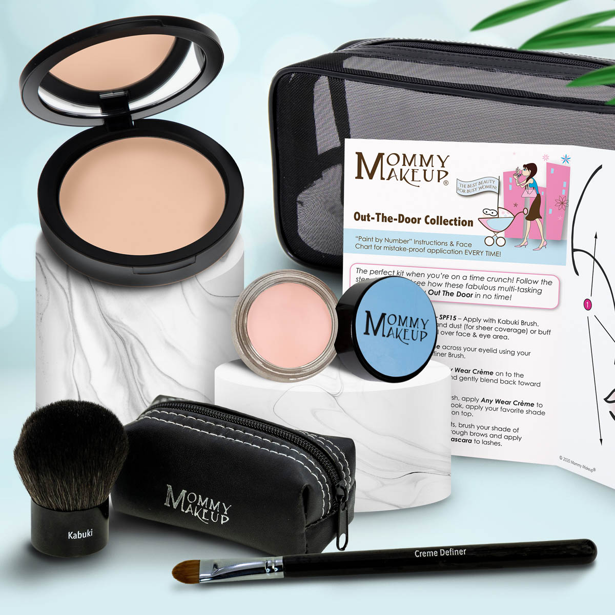 Out The Door Collection | Travel-friendly, Multi-tasking,Talc-free Makeup Set DUE DATE (Medium) - For medium complexions. Tans easily in the sun CASHMERE - A matte pale bisque