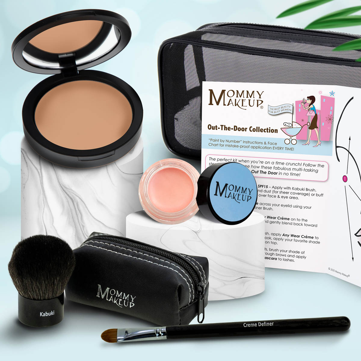 Out The Door Collection | Travel-friendly, Multi-tasking,Talc-free Makeup Set CRAVING (Medium Dark) - For tan to caramel complexions MISTY MOCHA - A Matte Cool Mocha Beige