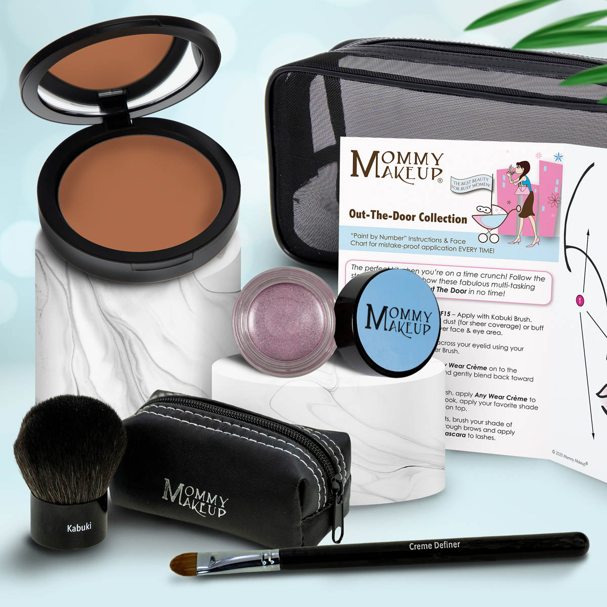 Out The Door Collection | Travel-friendly, Multi-tasking,Talc-free Makeup Set PUDDIN' (Dark) - For darker complexions ELSA - A pale shimmering lilac