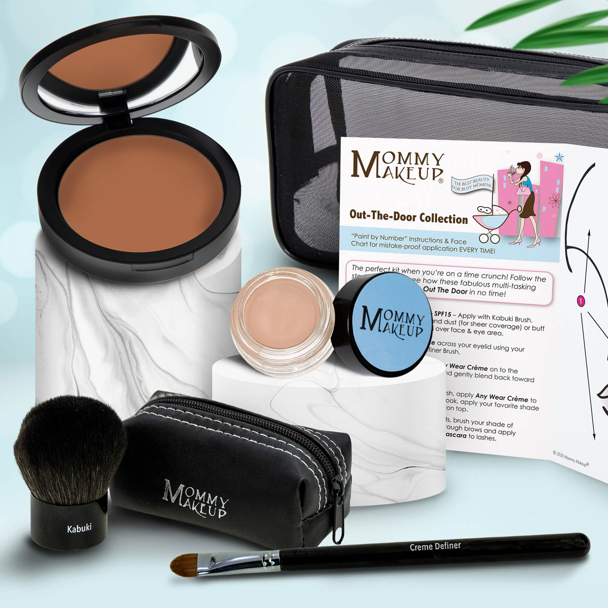 Out The Door Collection | Travel-friendly, Multi-tasking,Talc-free Makeup Set PUDDIN' (Dark) - For darker complexions NUDETRALITY - A matte warm nude