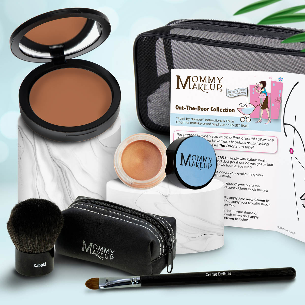 Out The Door Collection | Travel-friendly, Multi-tasking,Talc-free Makeup Set PUDDIN' (Dark) - For darker complexions GOLDEN APRICOT - A peach with golden shimmer
