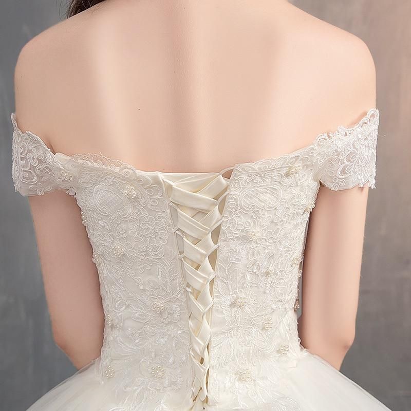 Vintage Off The Shoulder Wedding Dress