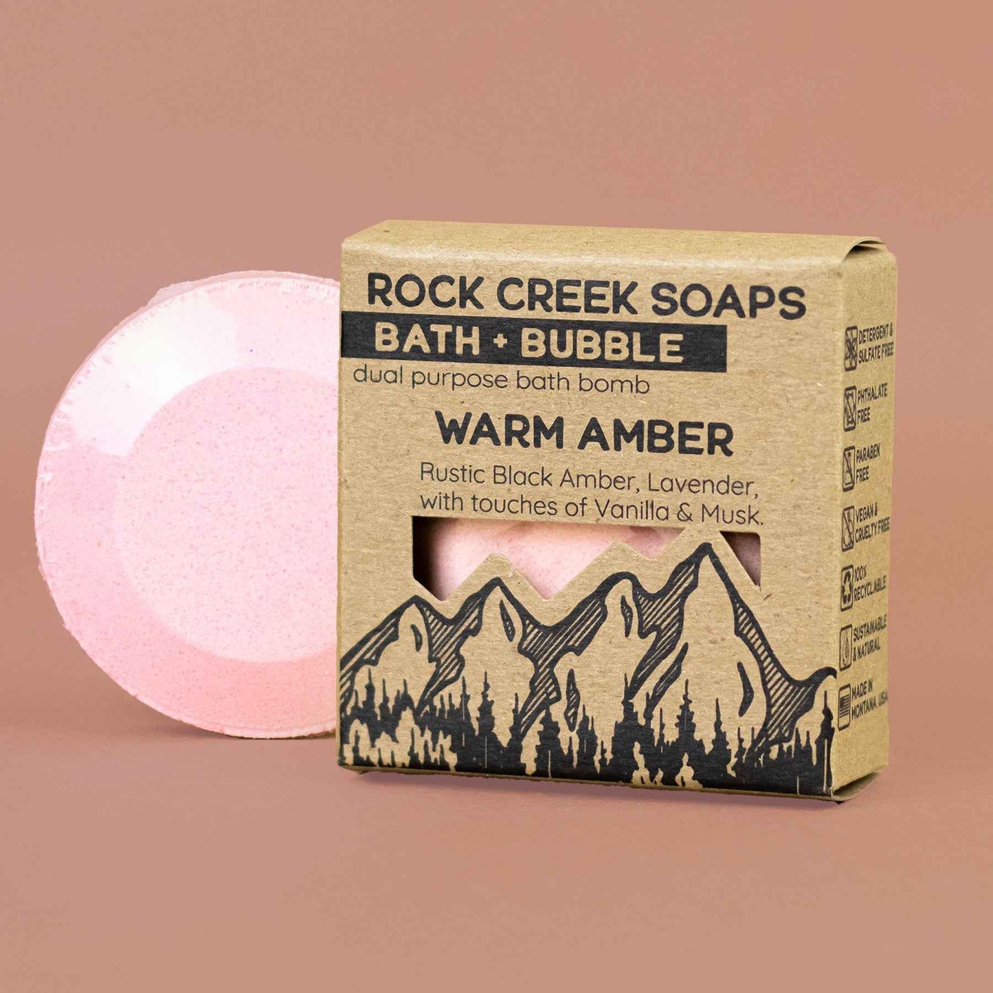 Bath Bomb in Warm Amber