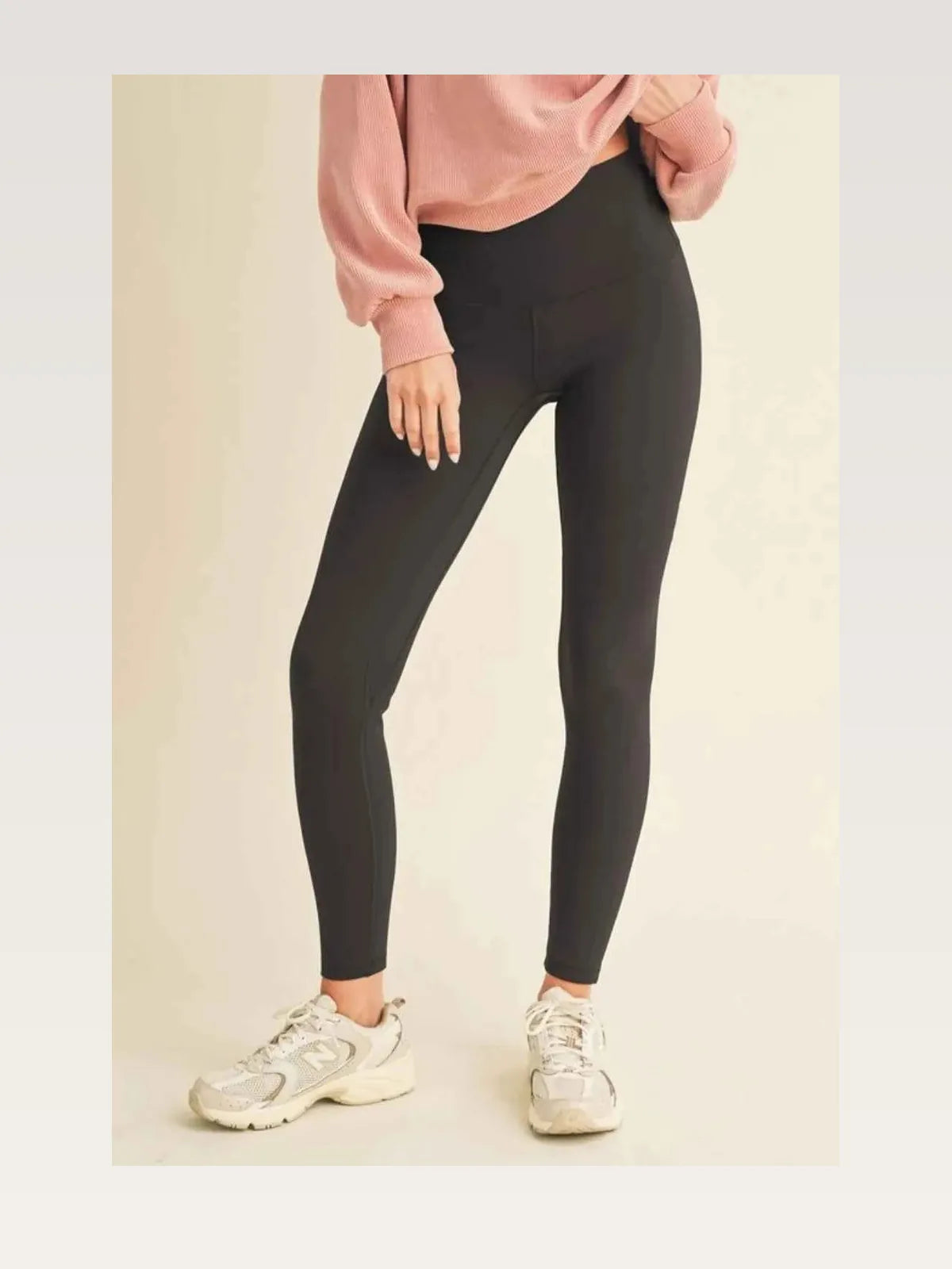 Black Fleece Lined High Waisted Leggings