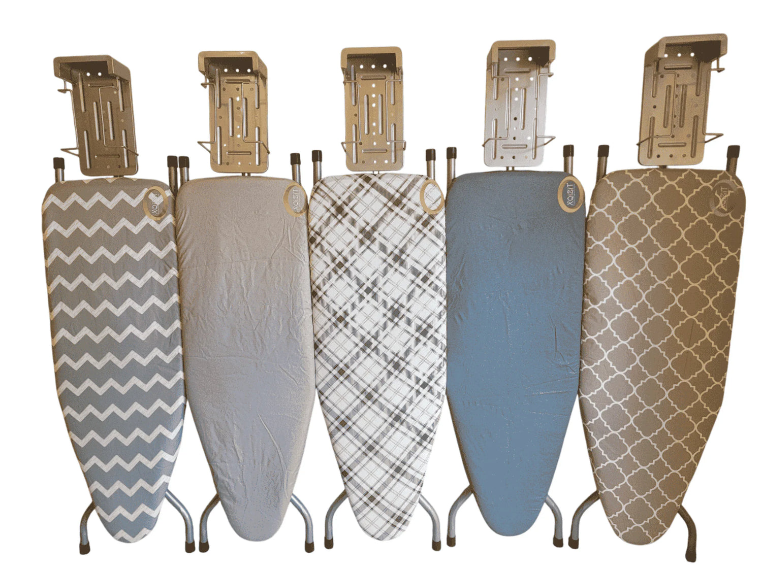 Full Size Ironing Boards with Adjustable Rotating Iron Holder for Steam Irons | XQiZiT