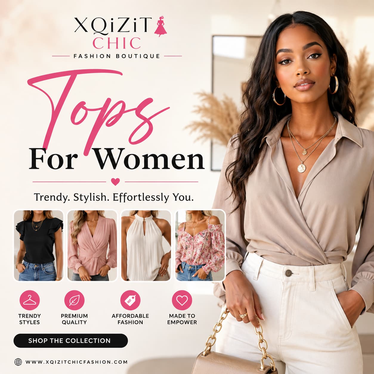 Trendy Tops For Women at XQiZiT Fashion Boutique