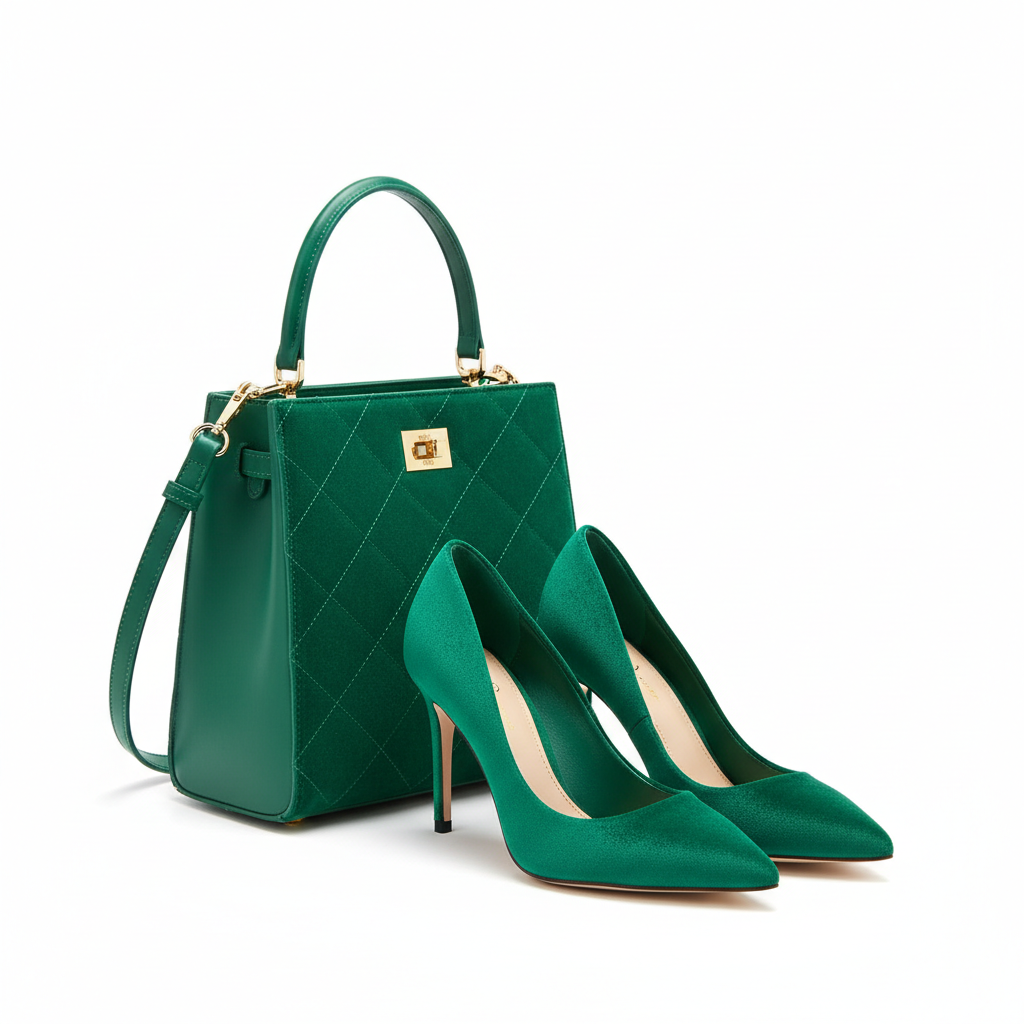 Women's Shoes and Handbag Set
