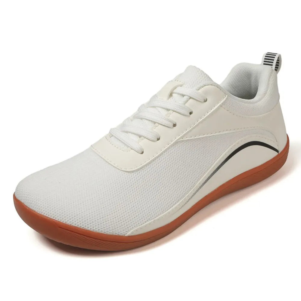 Lace Up Mesh Breathable Athletic White