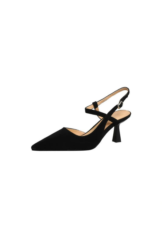 Point Toe Slingback Pumps Black