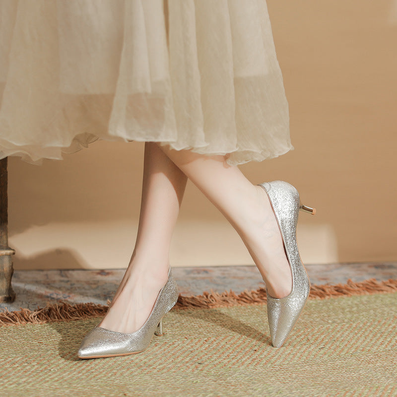 Point Toe Kitten Heels Pumps