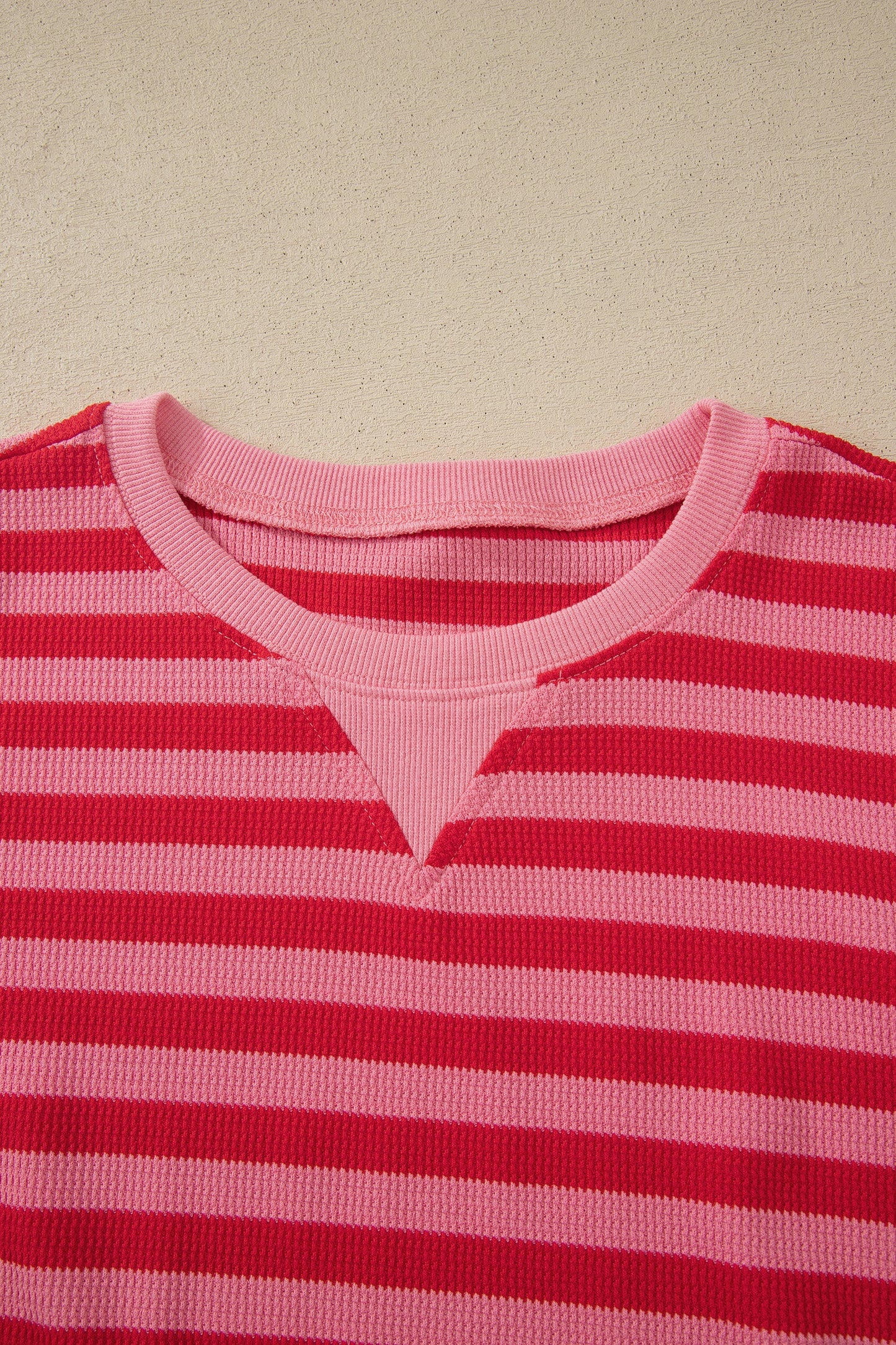 Stripe Puff Sleeve T-Shirt & Drawstring Shorts Set