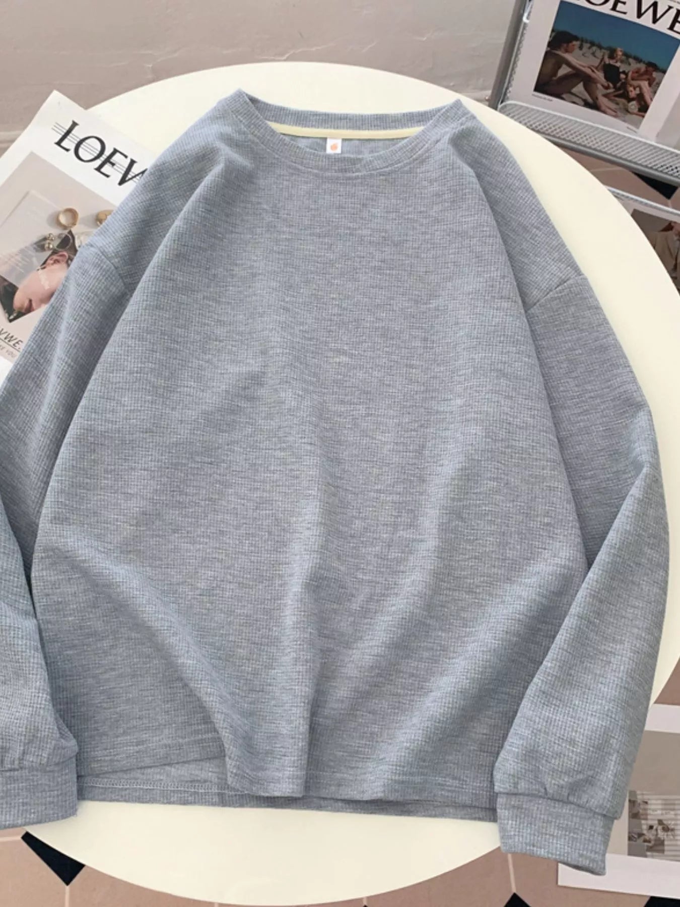 Crew Neck Long Sleeve Sweatshirt