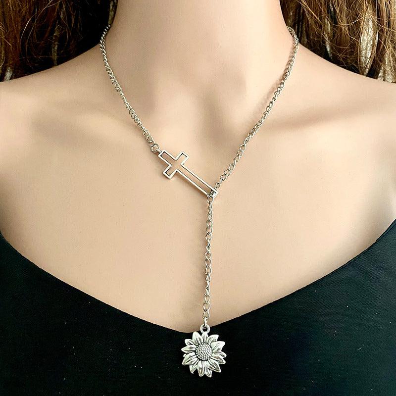 Cross Chain Necklace Style B One Size