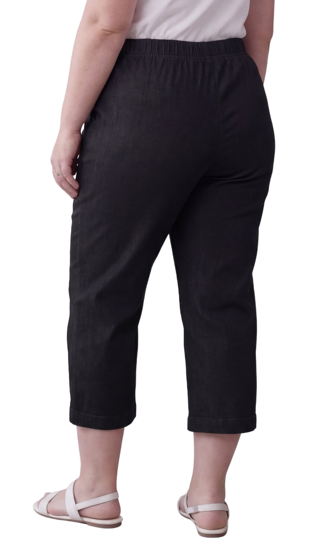 Women’s Lightweight Stretch Denim Capri Pants – Comfortable Everyday Fit