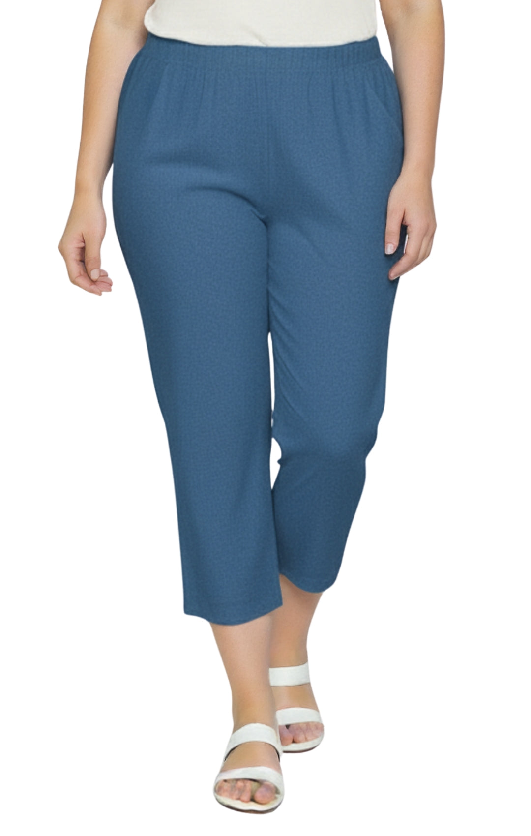 Women’s Lightweight Stretch Denim Capri Pants – Comfortable Everyday Fit