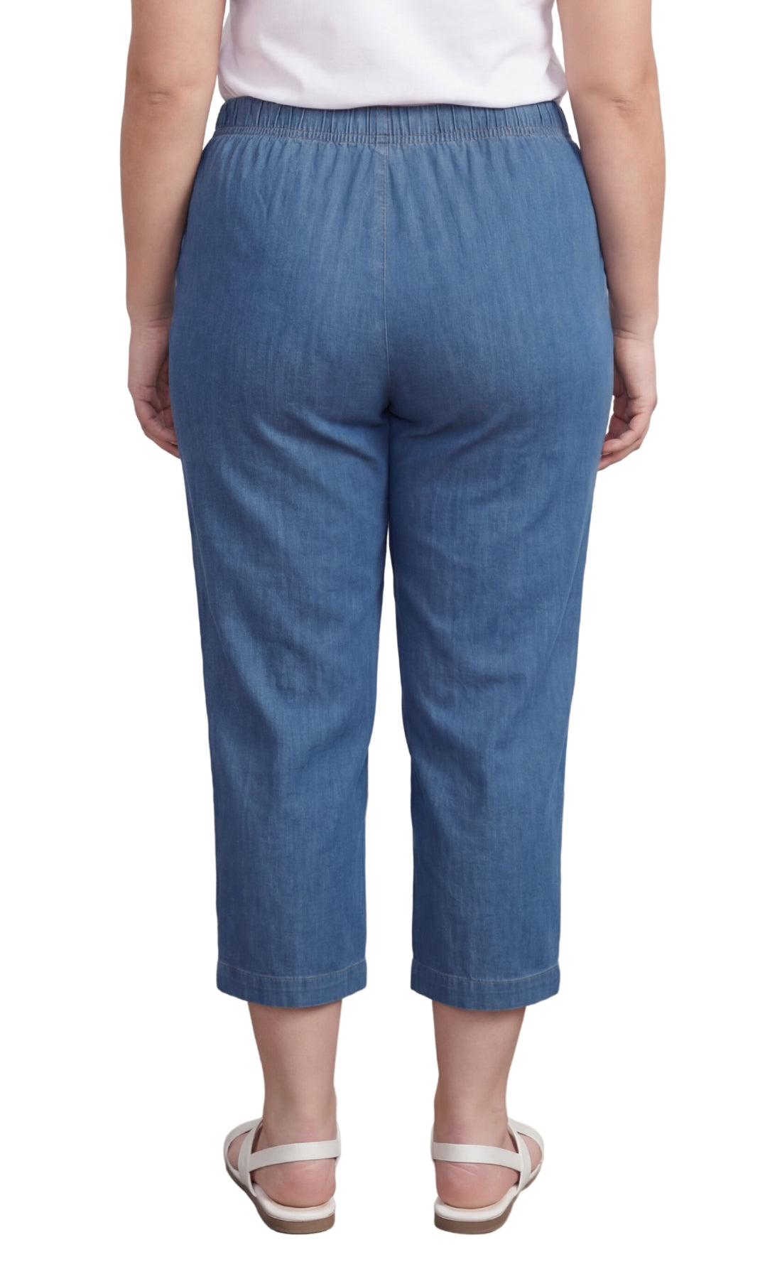 Women’s Lightweight Stretch Denim Capri Pants – Comfortable Everyday Fit