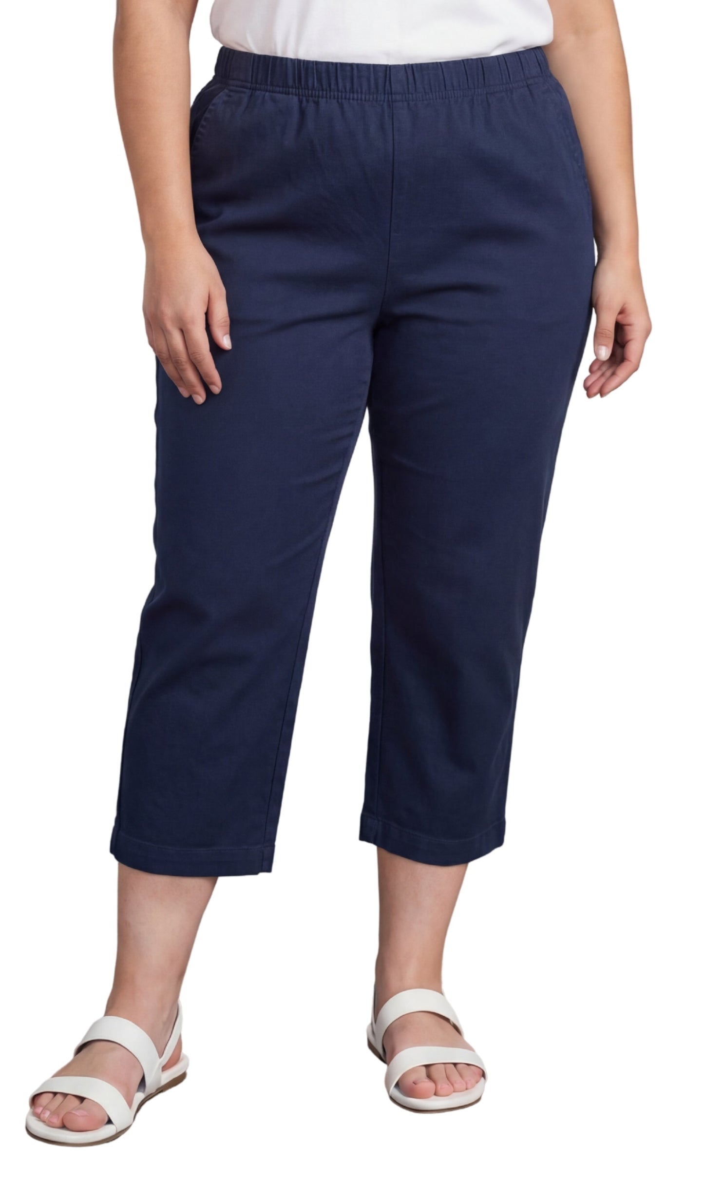 Women’s Lightweight Stretch Denim Capri Pants – Comfortable Everyday Fit