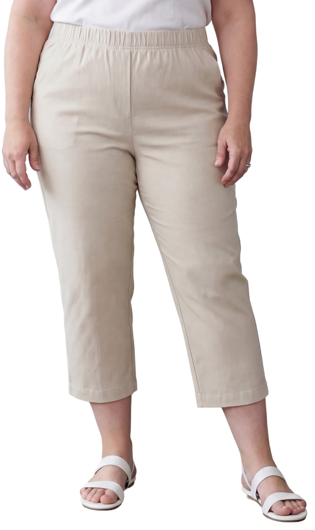 Women’s Lightweight Stretch Denim Capri Pants – Comfortable Everyday Fit