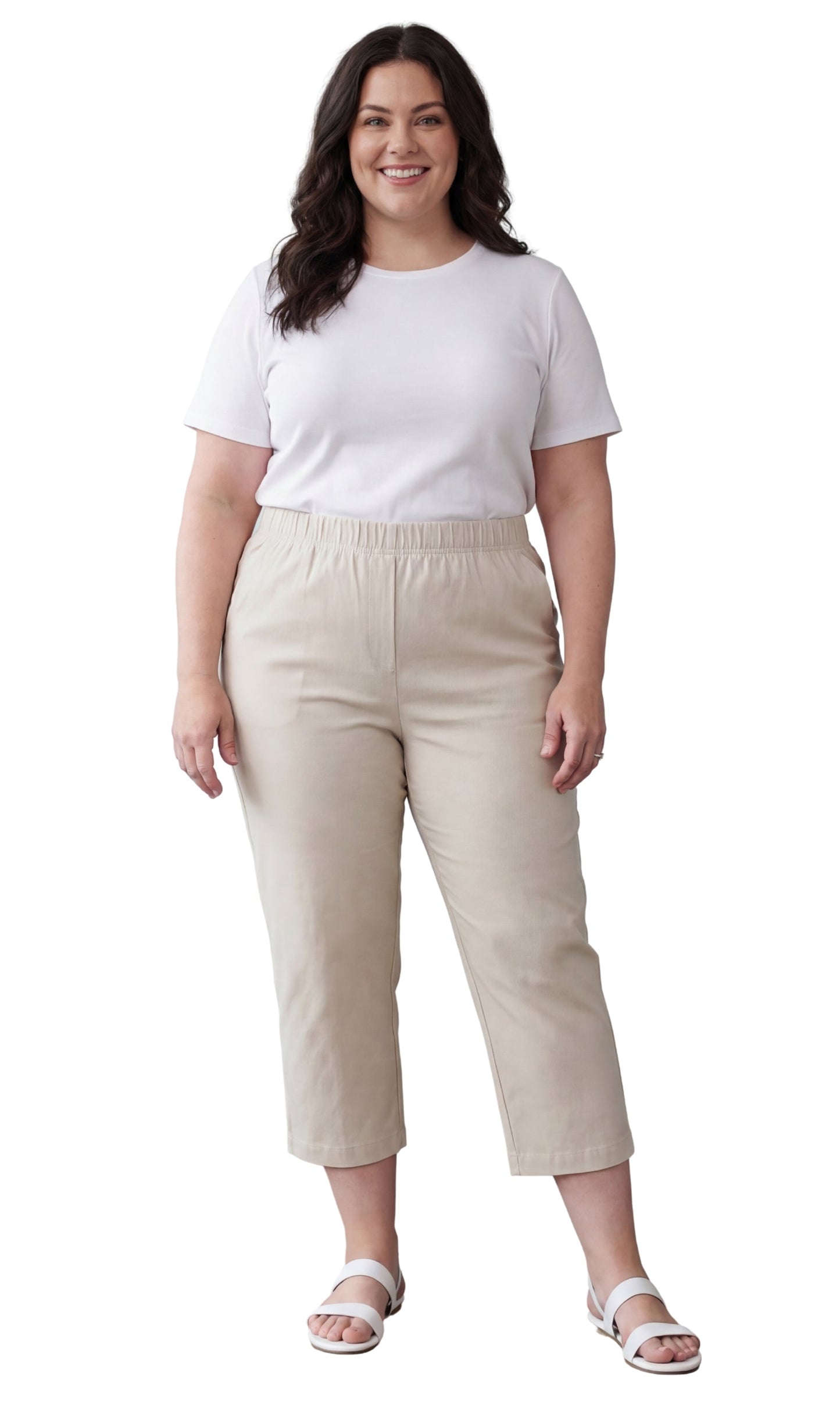 Women’s Lightweight Stretch Denim Capri Pants – Comfortable Everyday Fit