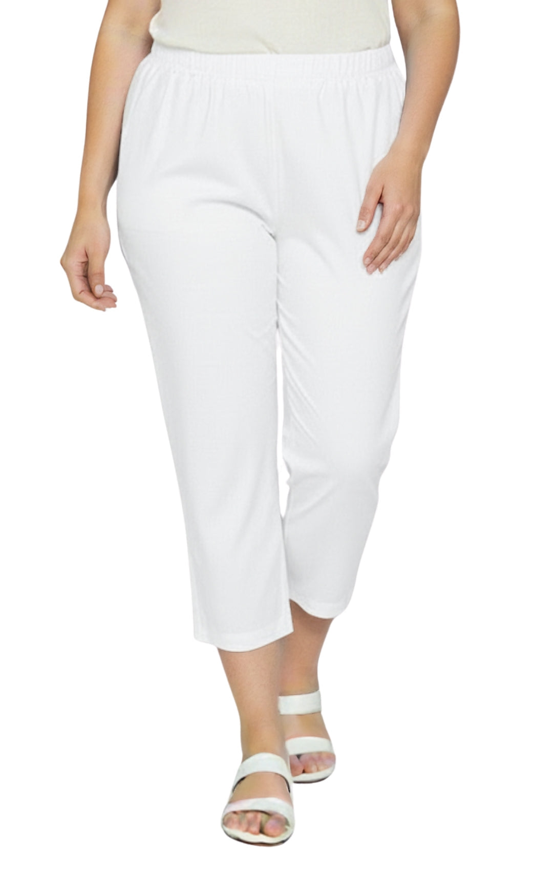 Women’s Lightweight Stretch Denim Capri Pants – Comfortable Everyday Fit