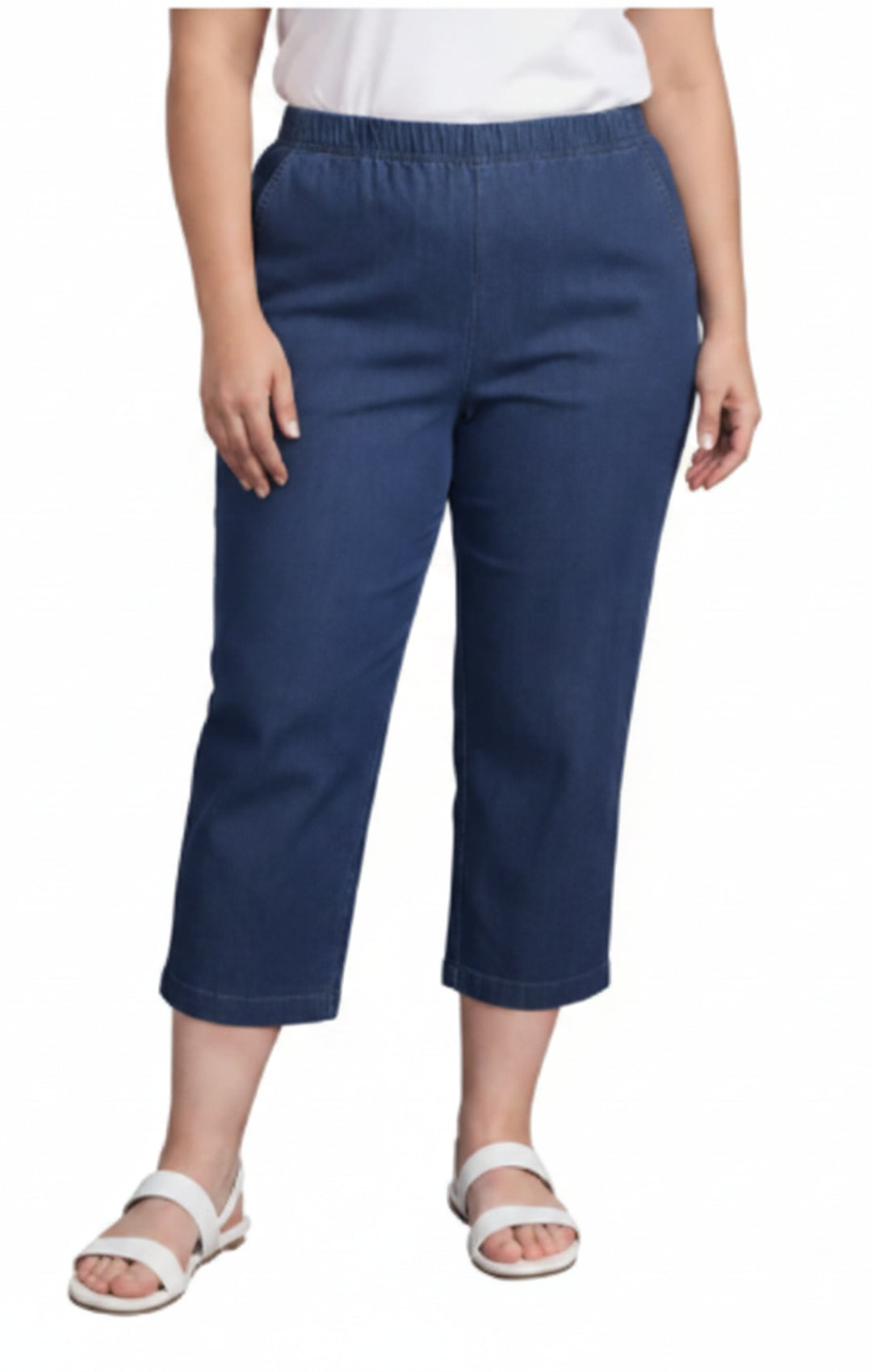 Women’s Lightweight Stretch Denim Capri Pants – Comfortable Everyday Fit