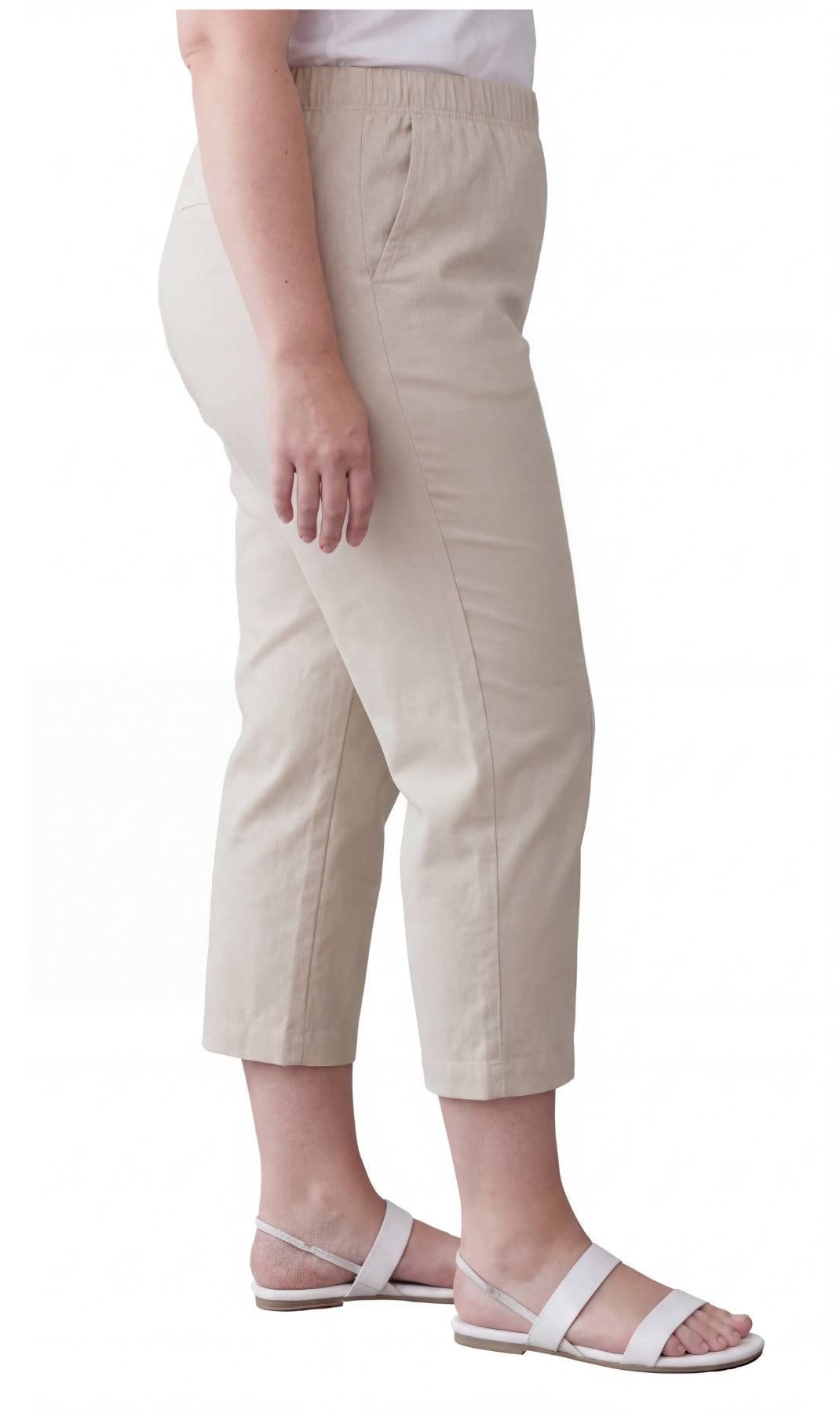 Women’s Lightweight Stretch Denim Capri Pants – Comfortable Everyday Fit