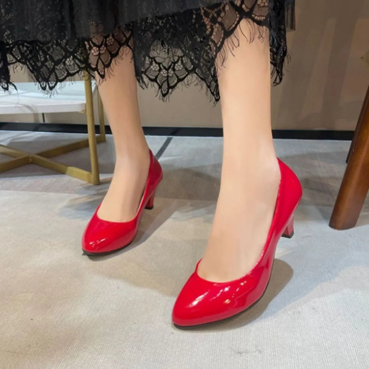 Point Toe Kitten Heels Pumps