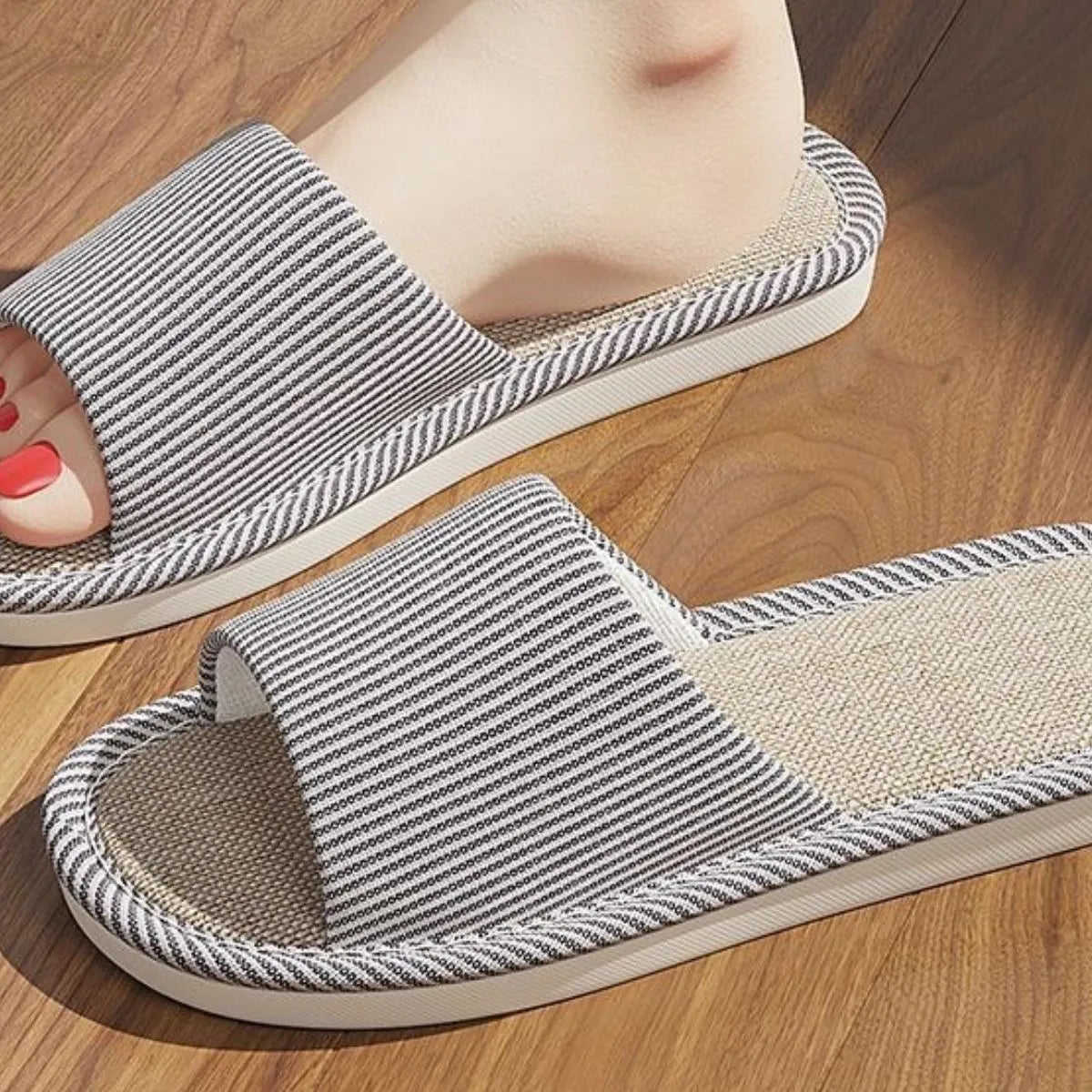 Open Toe Flats Slippers
