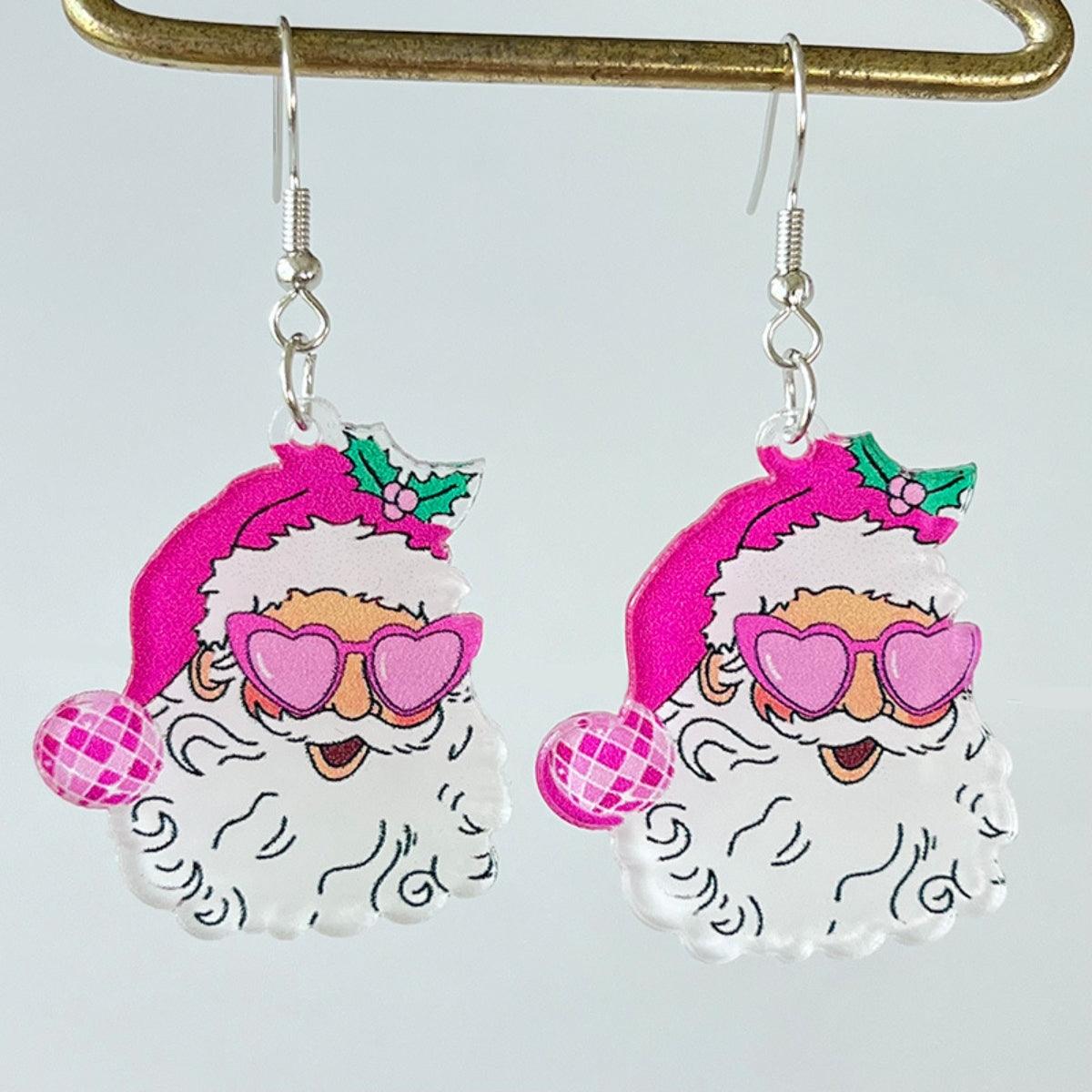 Geometric Shape Acrylic Dangle Earrings Style D One Size