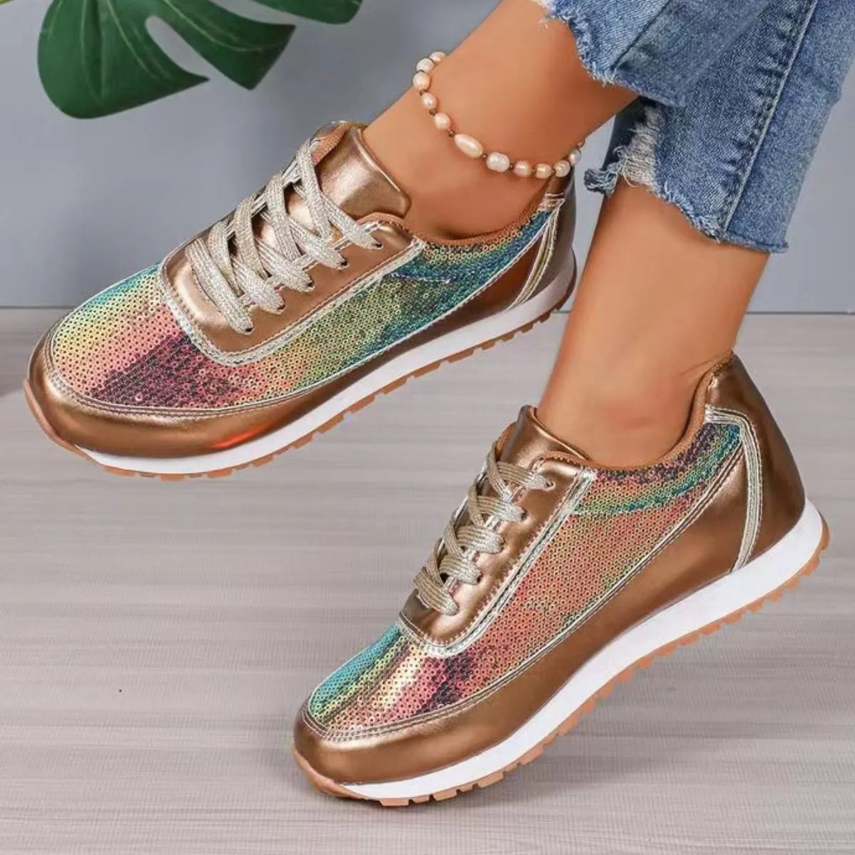 Round Toe Platform Athletic