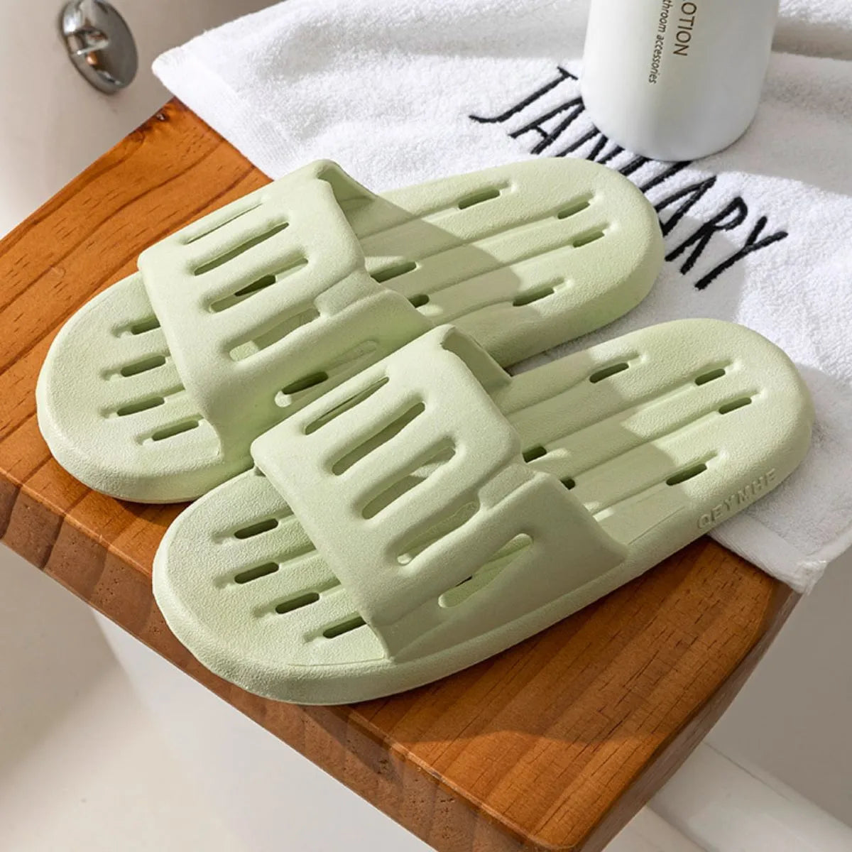 Open Toe Platform Slippers