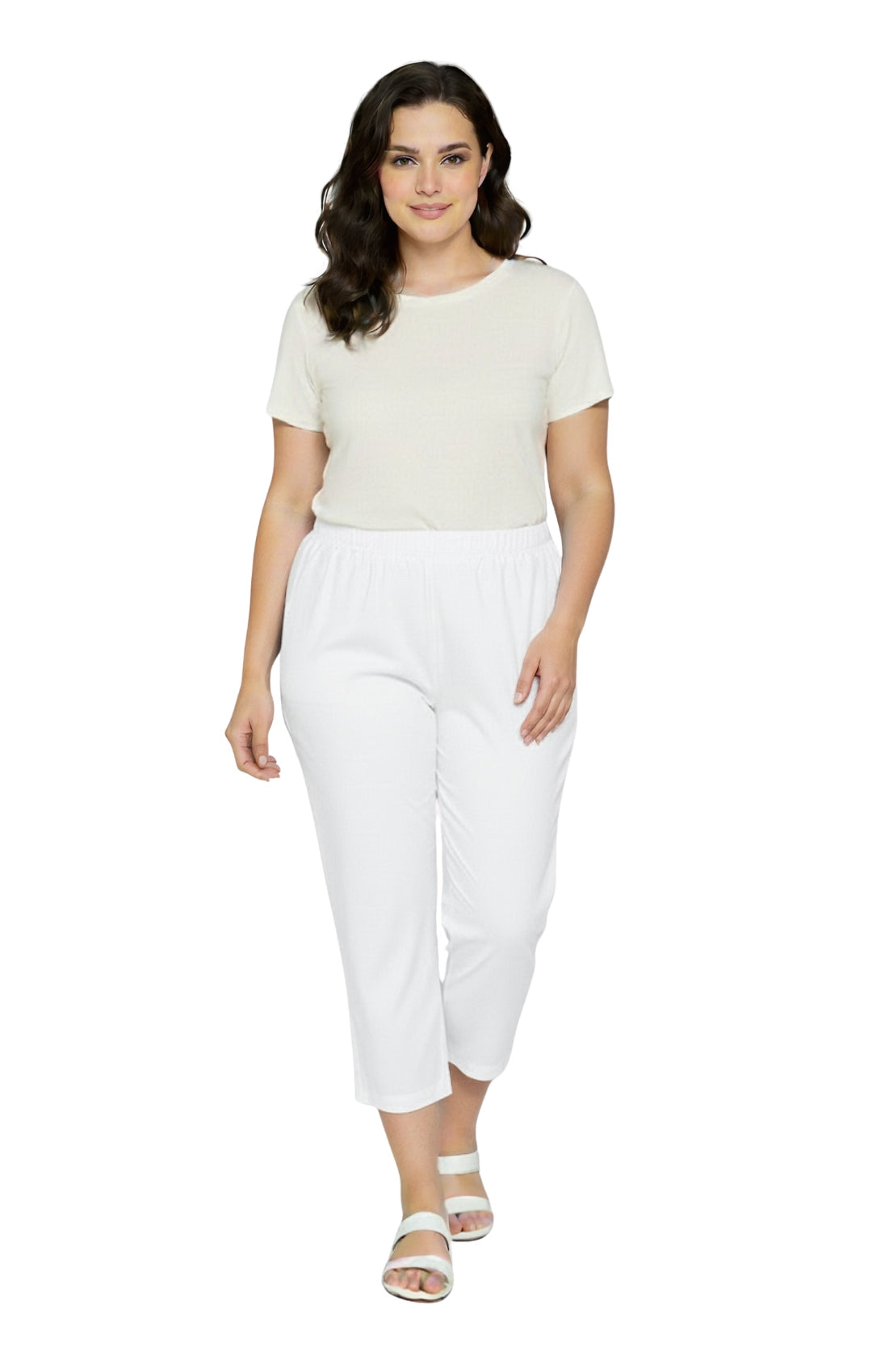 Women’s Lightweight Stretch Denim Capri Pants – Comfortable Everyday Fit