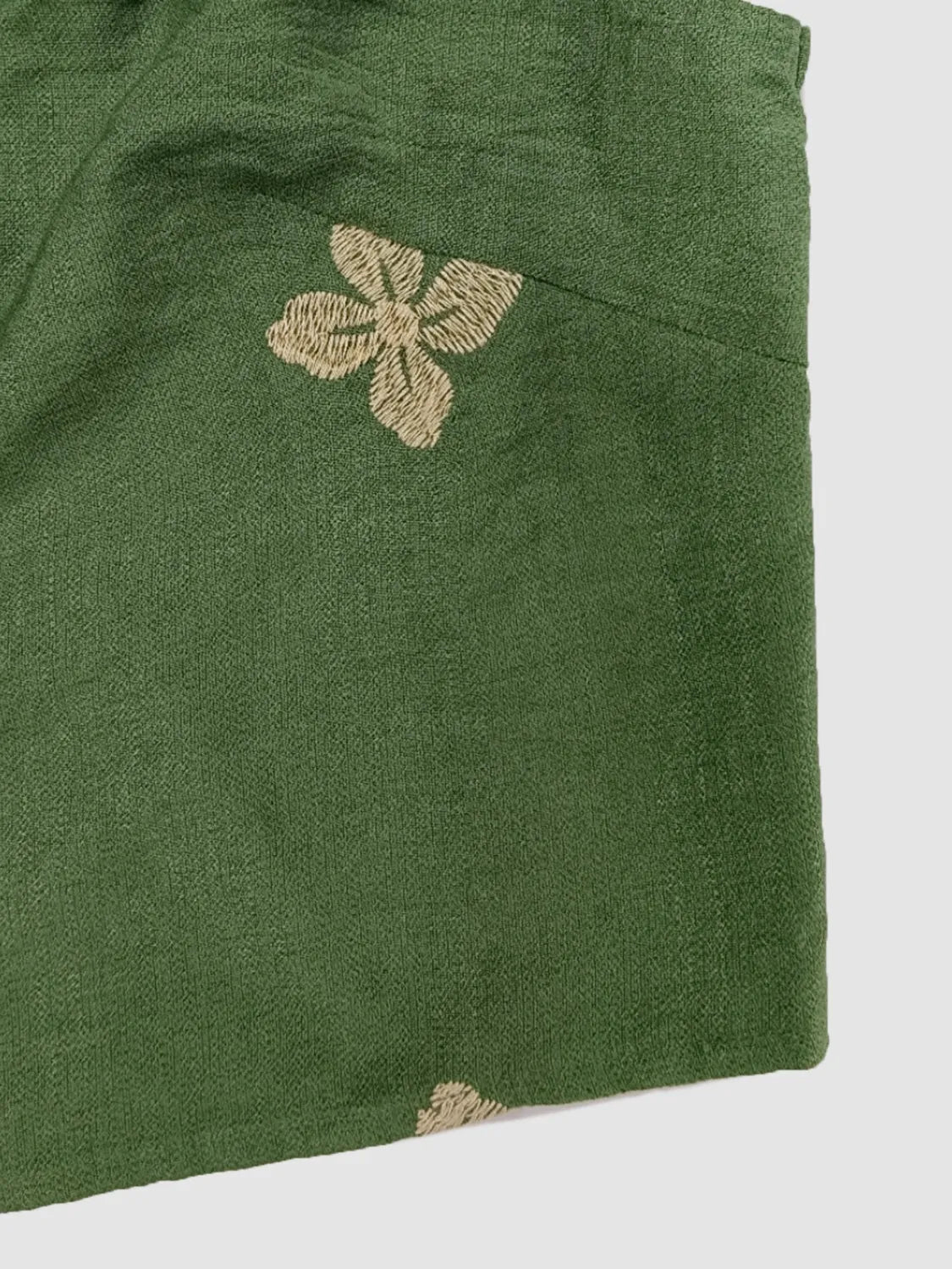 Embroidered Square Neck Cami and Skirt Set