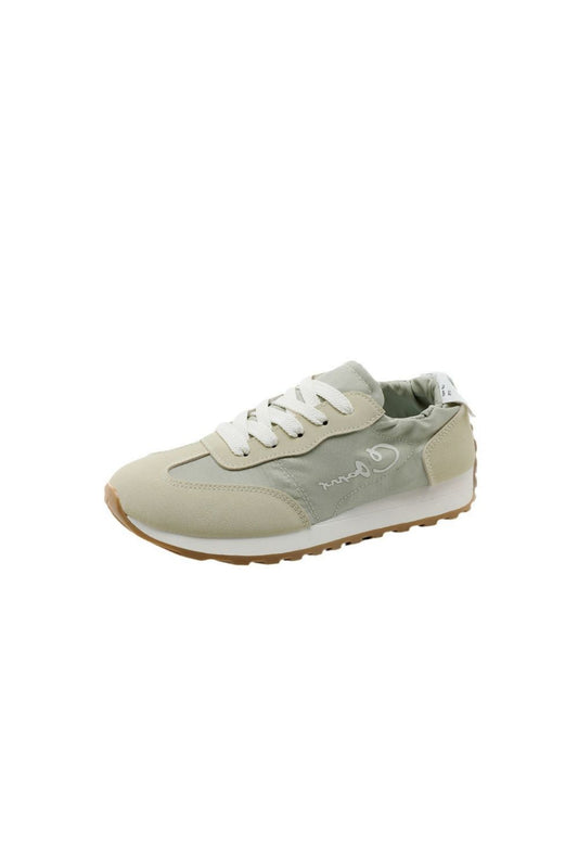 Contrast Round Toe Athletic Light Green