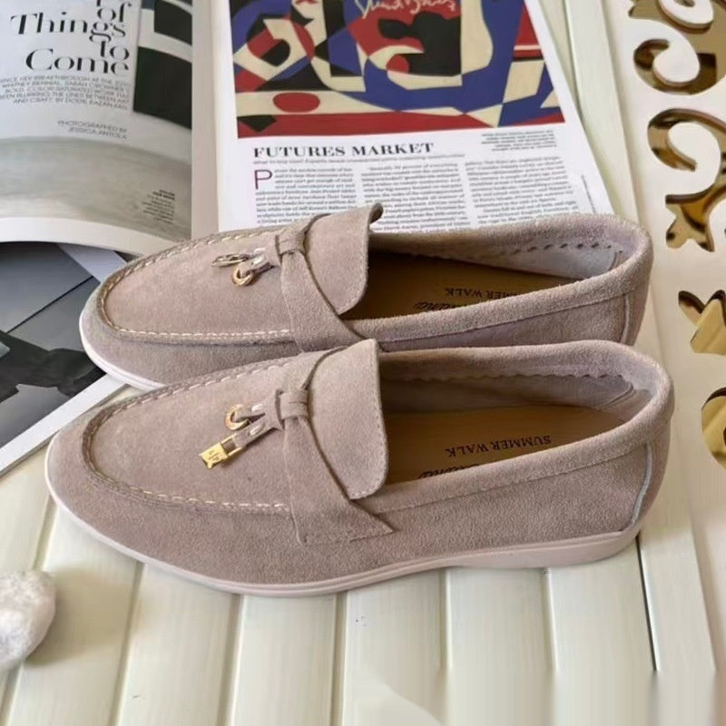 Women's British-Style Loafers - Flat Heel Slip-On Shoes for Spring Summer | Sarah Express