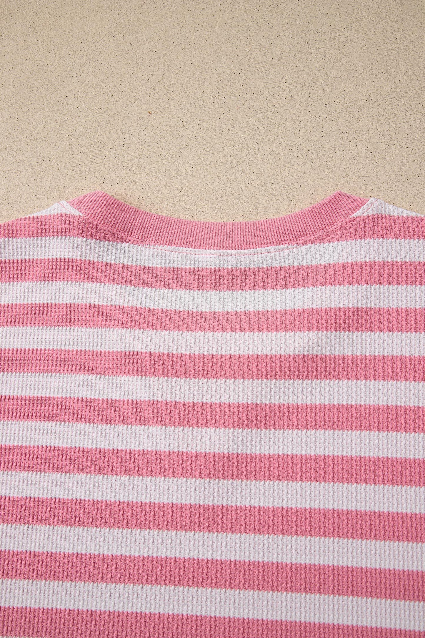 Stripe Puff Sleeve T-Shirt & Drawstring Shorts Set